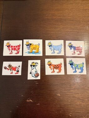 GOAT USA STICKER BUNDLE - set of 8!